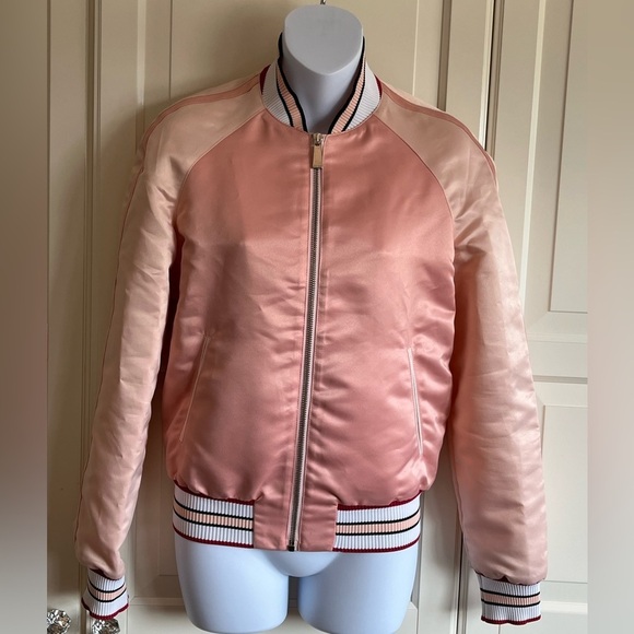 Pinko Bomber Pink Size 4  70's Inspire, Farrah Fawcett  Chic. - Picture 3 of 14